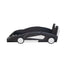 Twin Size Race Car-Shaped Platform Bed with Wheels - Black
