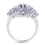 5.27 Carat Genuine Tanzanite Sterling Silver Engagement Ring