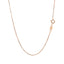 Cadena Clásica de Caja de Oro Rosa de 14k - 0.6mm