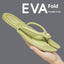 Foldable Travel Couple Flip Flops - Plus Size Options
