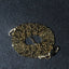 Cadena de cuentas alternas cortadas con diamante de oro amarillo de 14k - 1.2mm