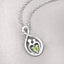Pendentif en argent sterling .925 avec péridot véritable de 0,15 carat