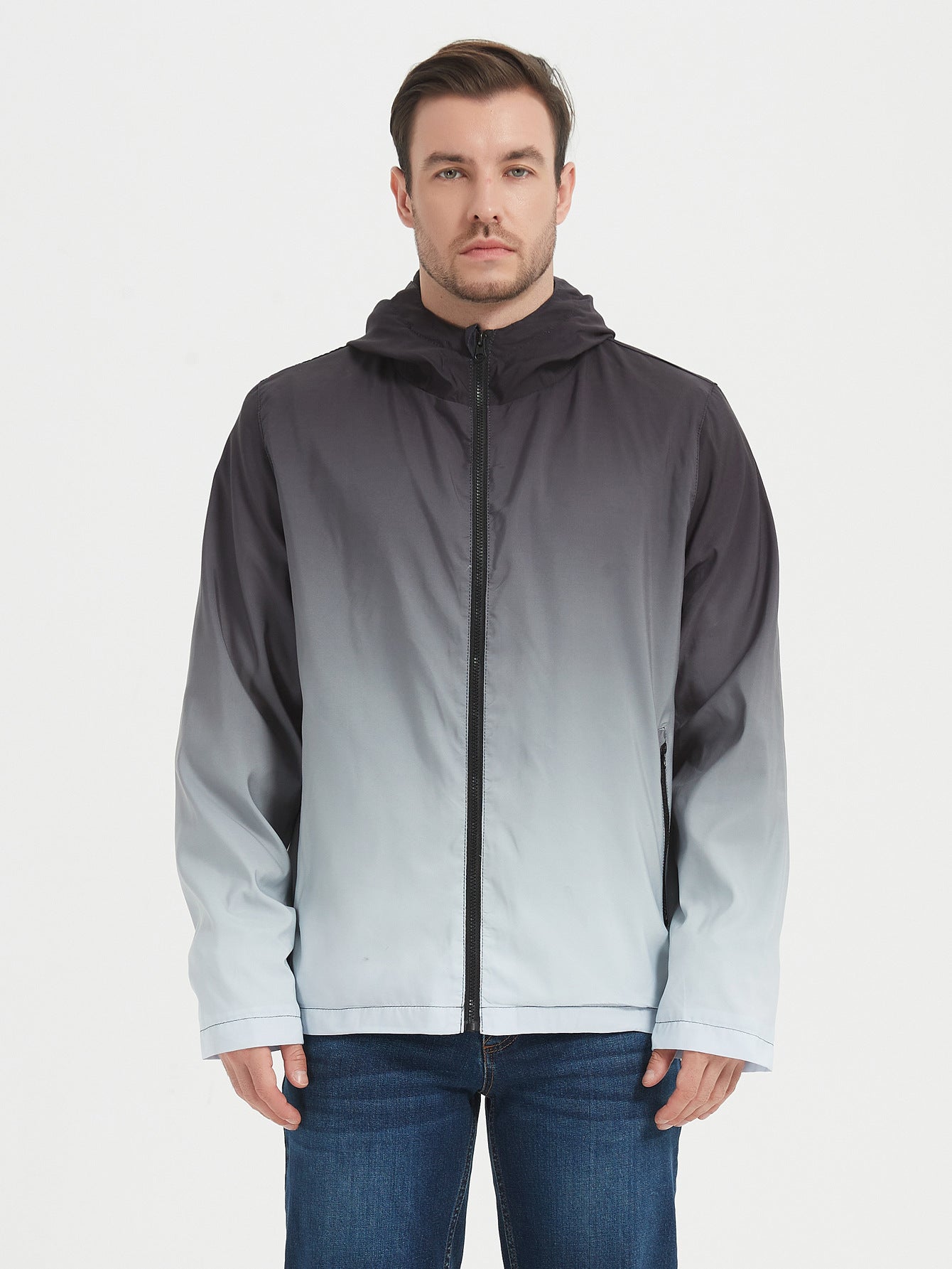 Imperméable à capuche pour hommes - Veste de plein air premium
