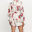 Mono de manga larga con estampado floral