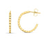 Boucles d'oreilles Omega en or jaune 14 carats en brique