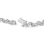 10K White Gold Diamond Floral Design Bracelet - 2.00 Cttw