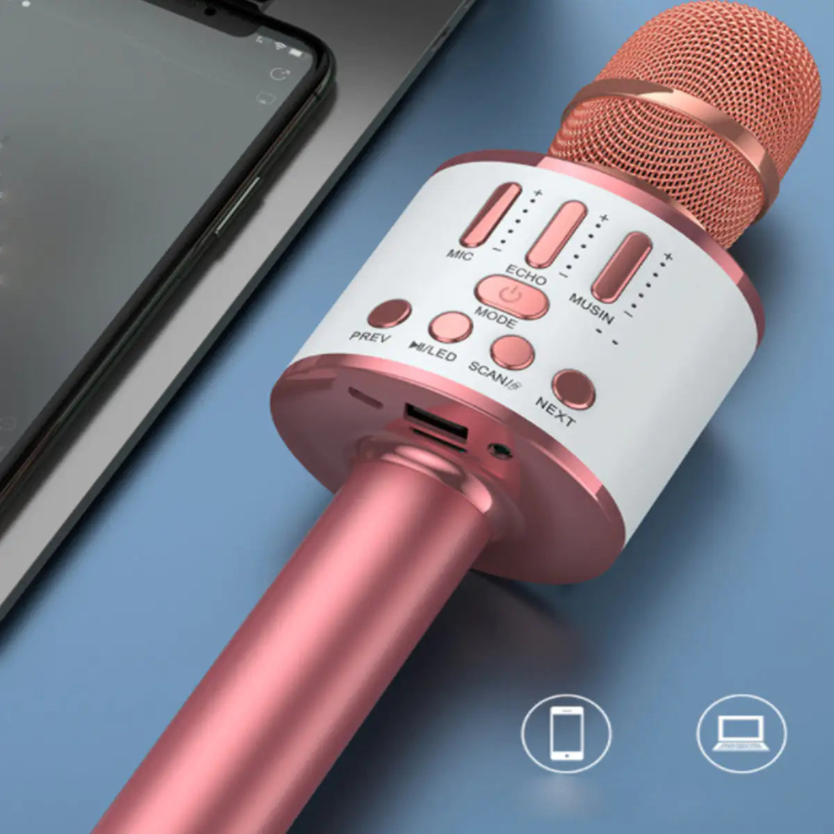 Micrófono de Karaoke Bluetooth para Fiestas