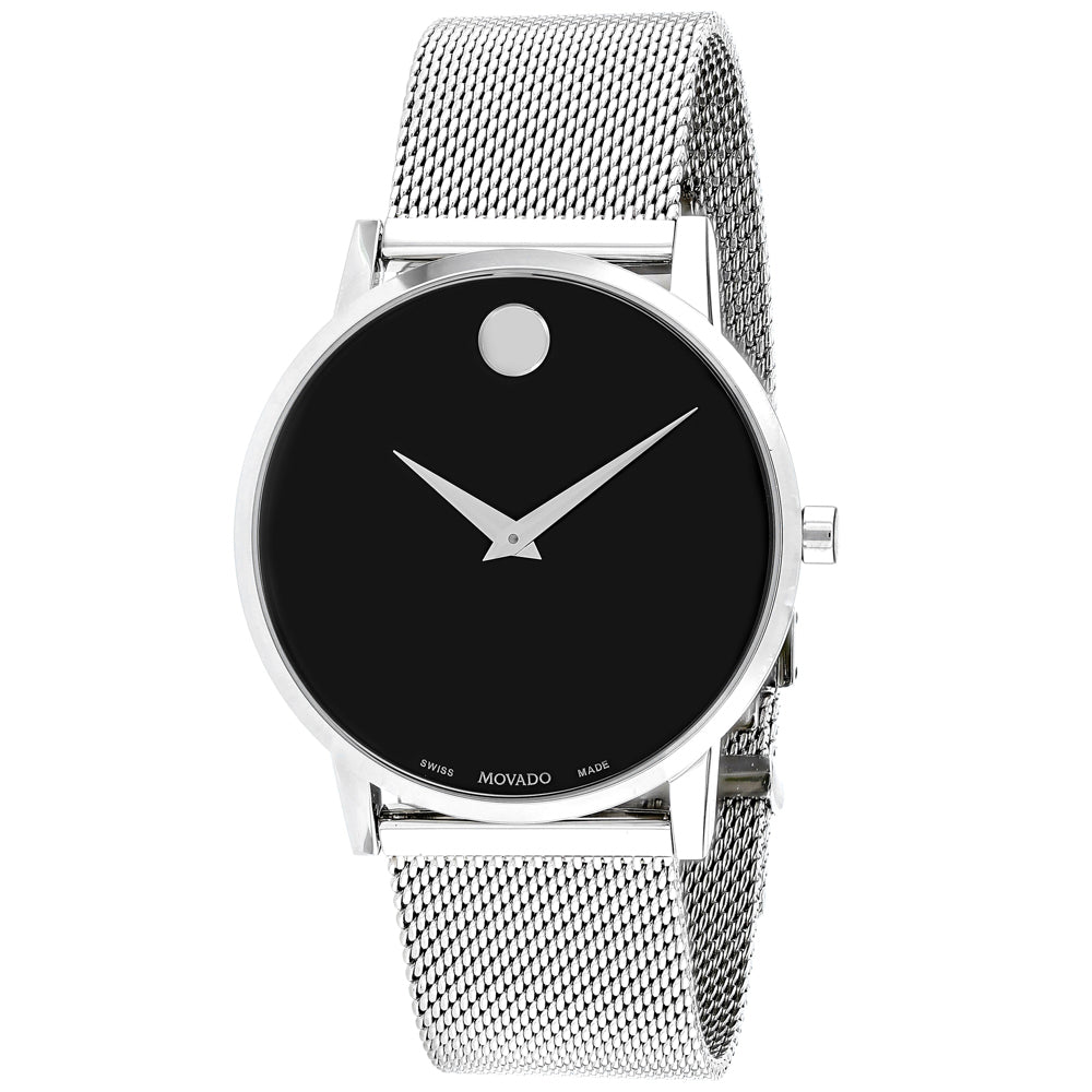 Reloj de Museo para Hombre Movado - Elegante Esfera Negra