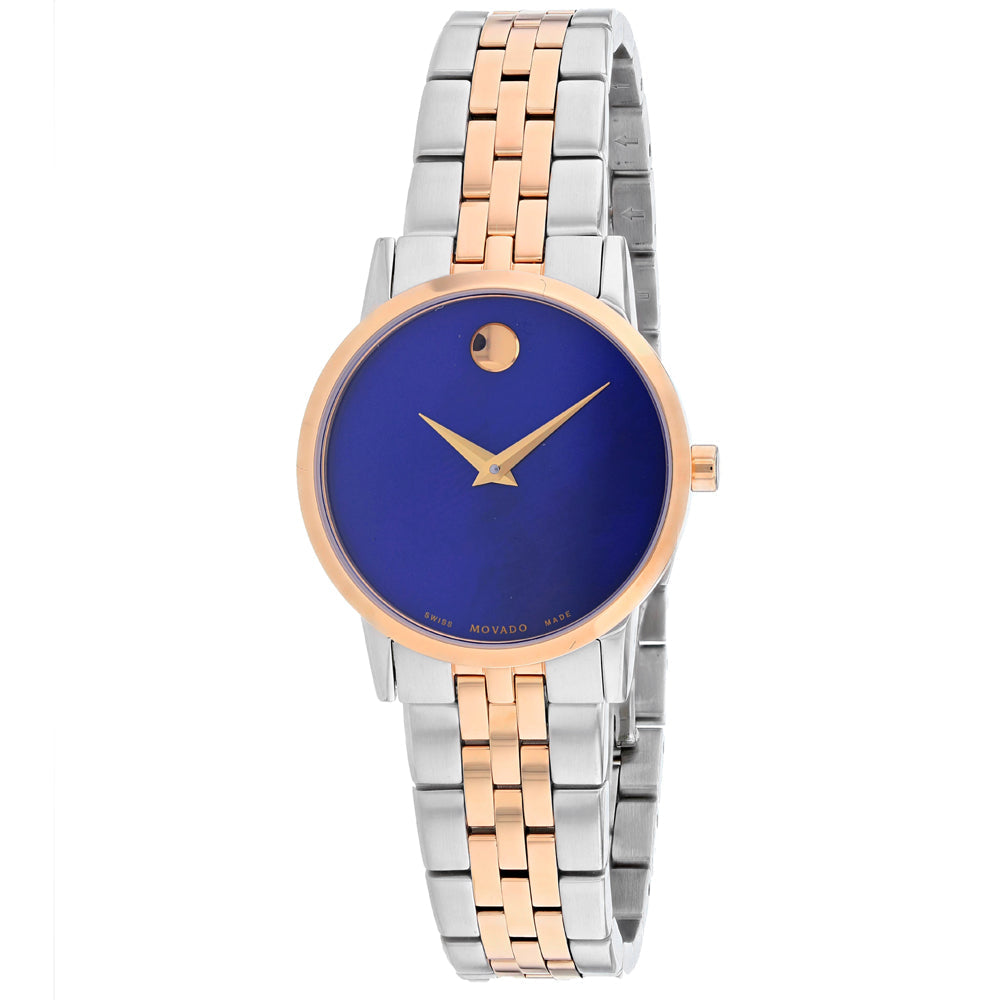 Movado Women's Museum Watch - Elegant Blue Dial