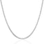Chaîne Curb Solide en Or Blanc 14k de 2,6 mm