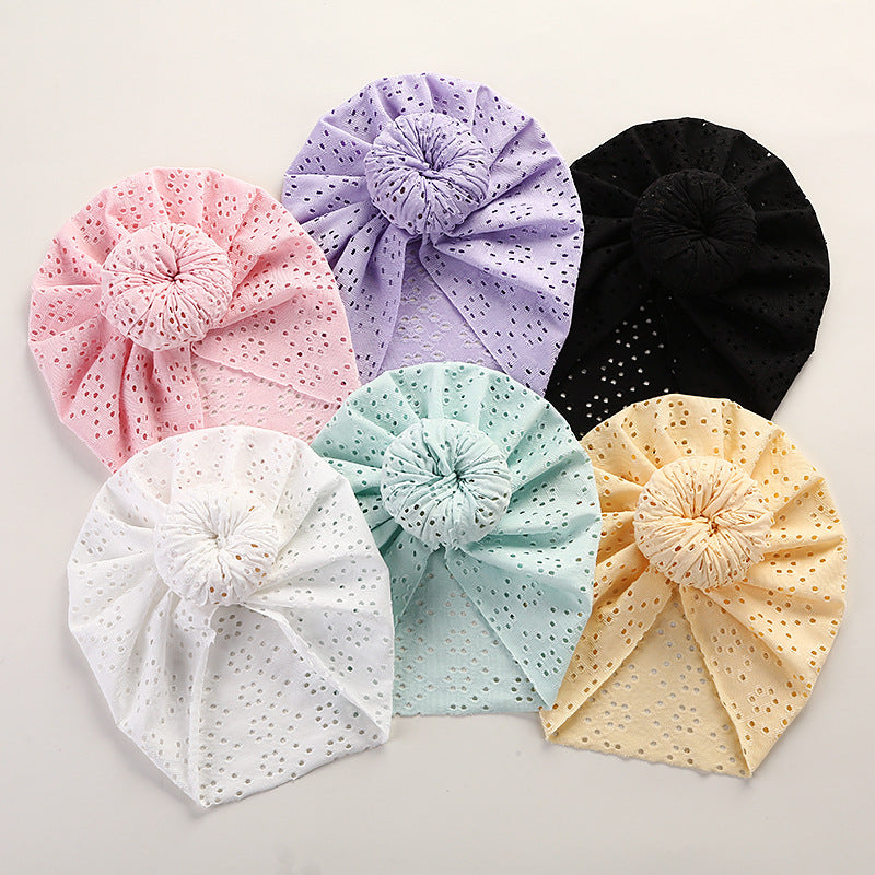 Baby Pullover Cap Cute Lace Hole Donut Baby Indian Tire Cap Children's Headwear - Korvel