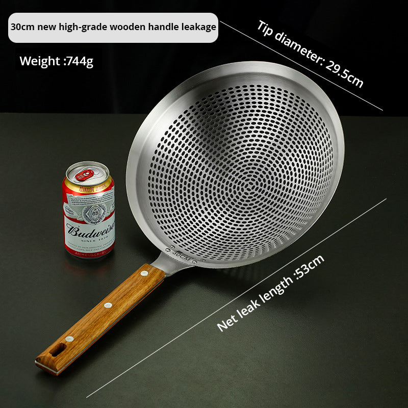 Large Stainless Steel Oil Strainer, Commercial Oil Strainer, Lo Mein Strainer, Oil Leak Strainer, Household Lo Mein Strainer - Korvel