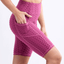Shorts de yoga taille haute à fronces JupiterGear avec poches