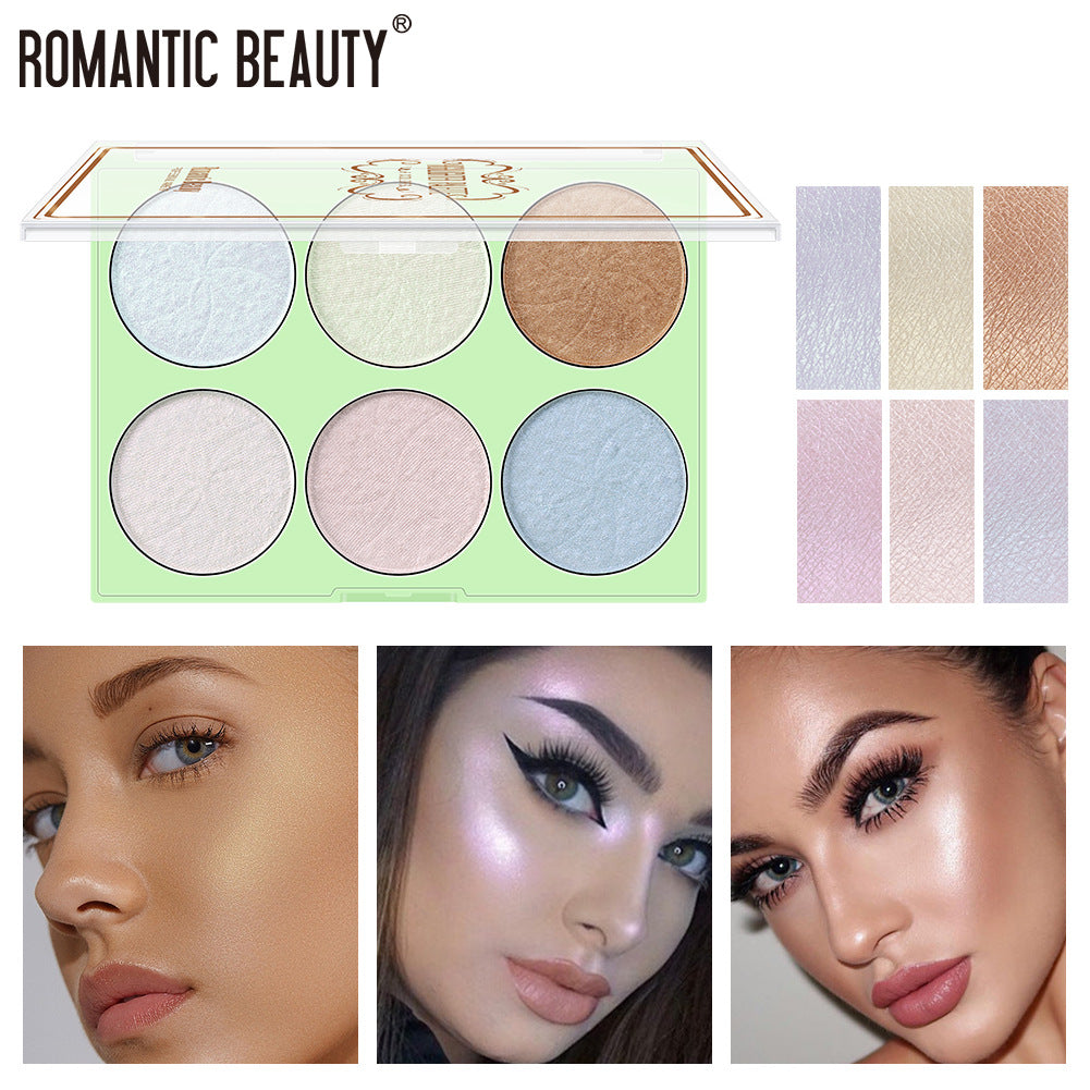 Palette de Perles Illuminatrices 6 Couleurs de Romantic Beauty
