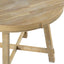 TREXM 5-Piece Farmhouse Dining Table Set Wood Round Extendable Dining Table and 4 Upholstered Dining Chairs (Natural Wood Wash) - Korvel