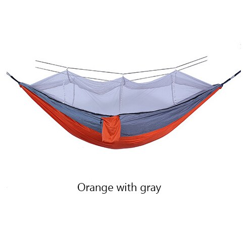 Bourette spinning 210T Nylon Hammock Outdoor Anti-mosquito Hammock Outdoor Camping Goods Bed Bearing - Korvel