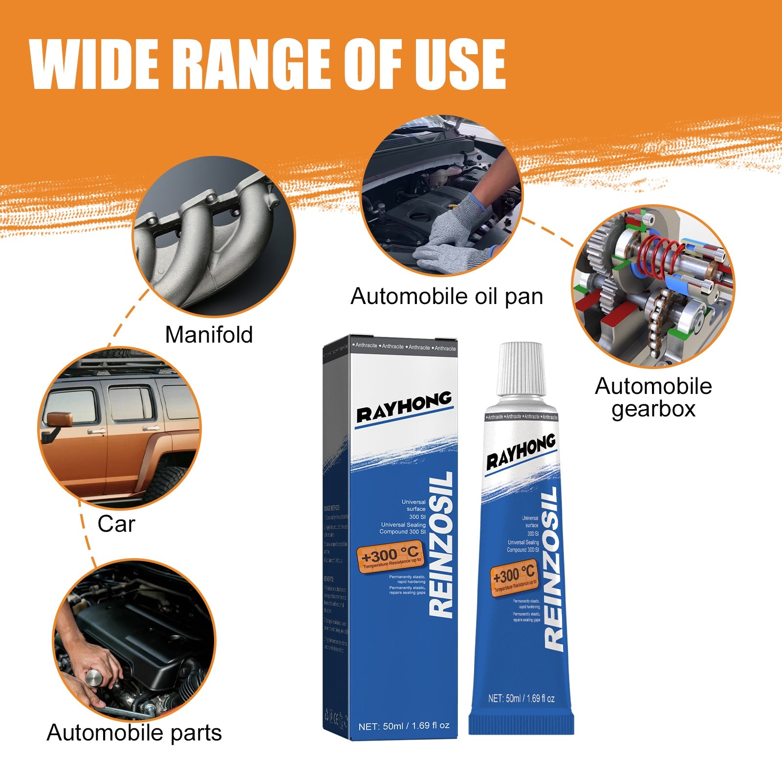 Engine Sealant, Automotive Metal Oil Tank Pan Cylinder Gasket Oil And Temperature Resistant Auto Repair Sealant - Korvel