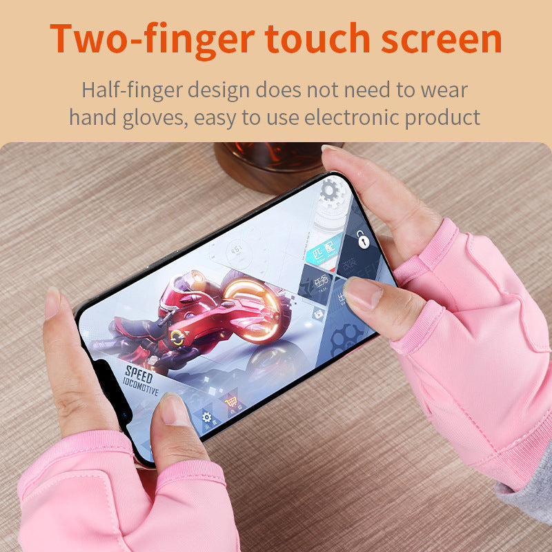 Autumn and Winter Electric Gloves Intelligent Long Range USB Heating Gloves Gaming Office Outdoor Heating Gloves - Korvel