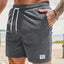 Lace-up Drawstring Corduroy Jogger Shorts for Men
