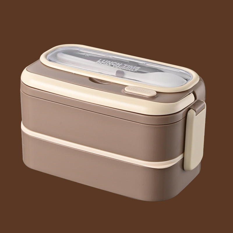 Premium Double-Layer Insulated Lunch Box with Cutlery