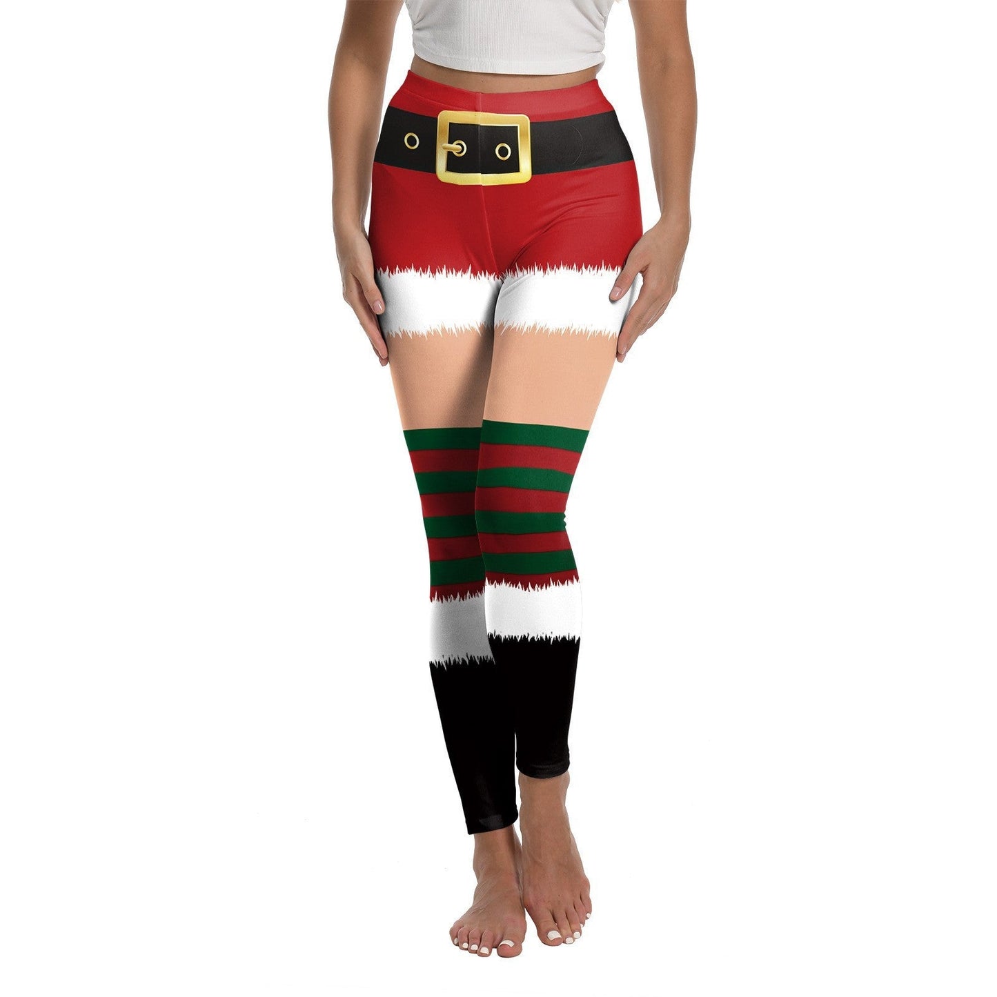 Festive Women's Gym Pants for Active Comfort