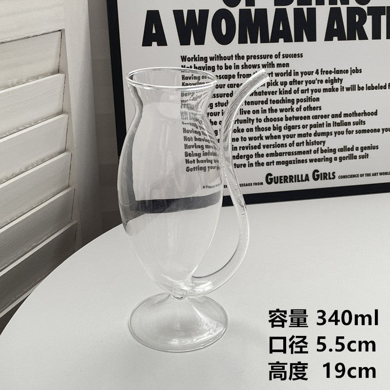 Irregular Glass Tumbler for Coffee, Whisky, and Cocktails