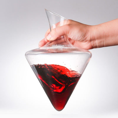 1000ml with Ice Bucket Decanter Lead-Free Crystal Glass Whiskey Vodka Brandy Bottle Bar Festival Hip Flask Wine Set - Korvel