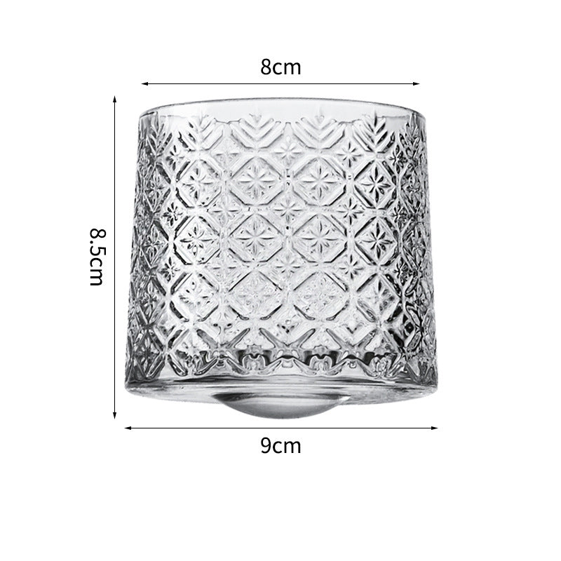 Hand drawn rotating glass cups multiple multi-purpose whiskey glasses rotating glass cups - Korvel