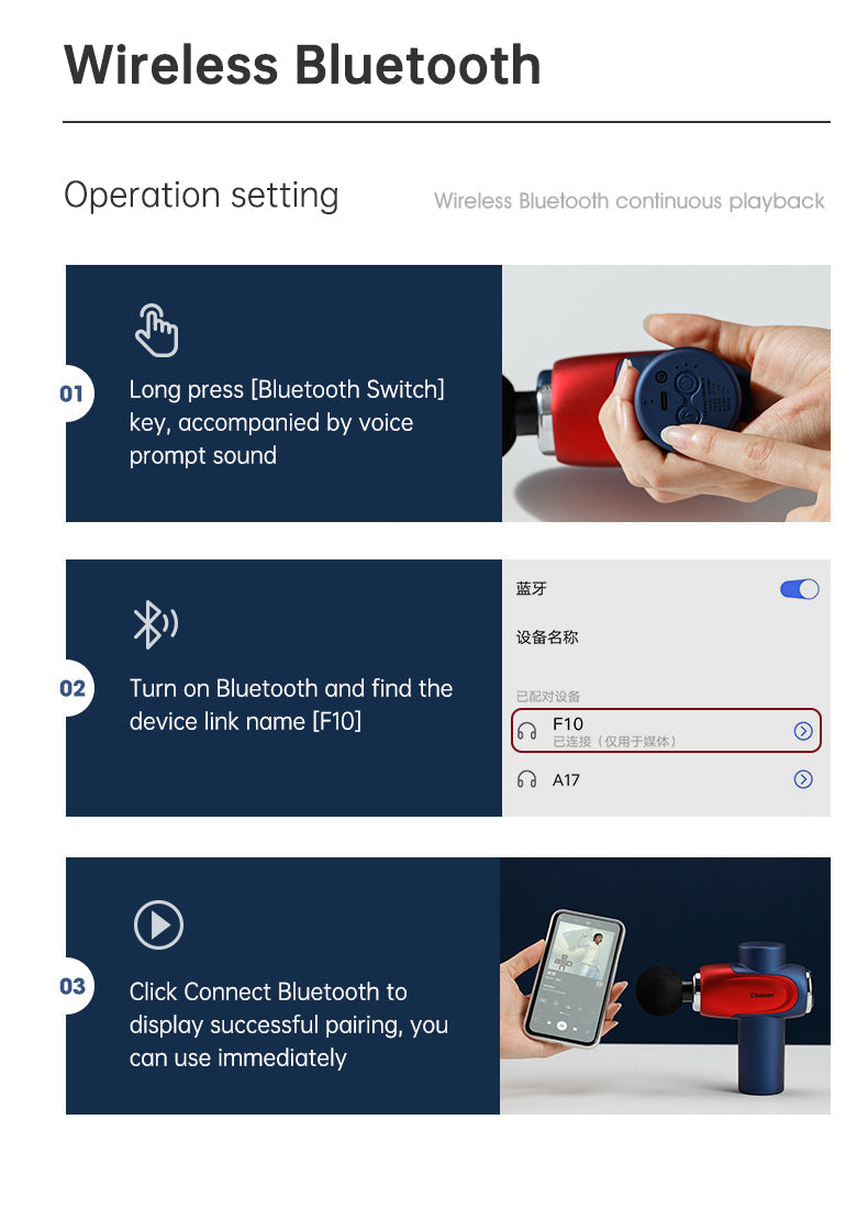 CP-F10 fascia gun muscle massager cervical muscle relaxer electric menstrual gun leg electric - Korvel