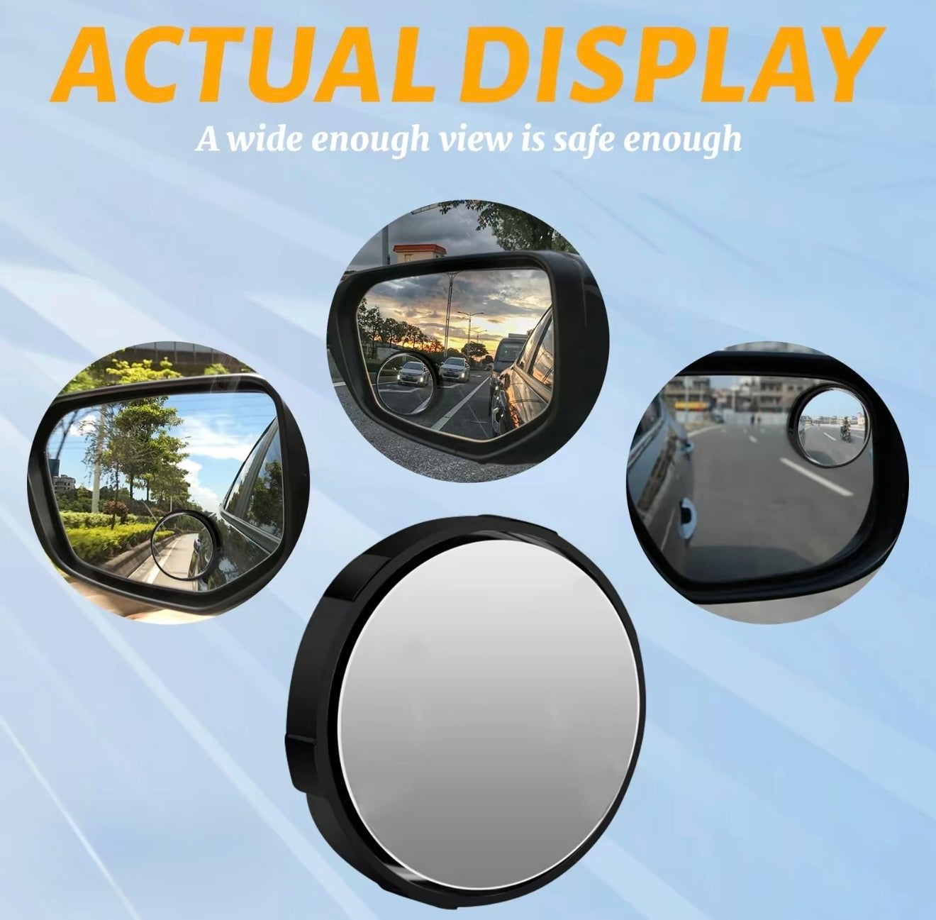 Espejo de Coche SafeAngle 360 - Visibilidad Mejorada para Todos los Vehículos