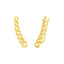 14k Yellow Gold Ear Climber Earring with Chain Links