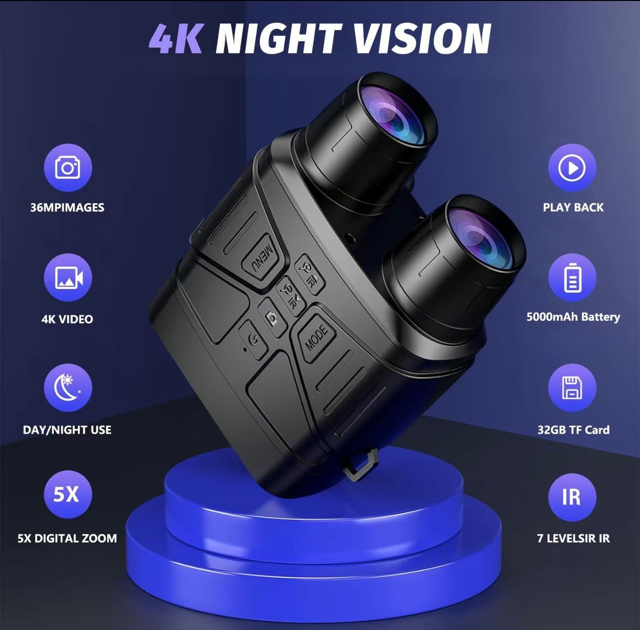 NightScope 4K Binoculars for Nighttime Exploration