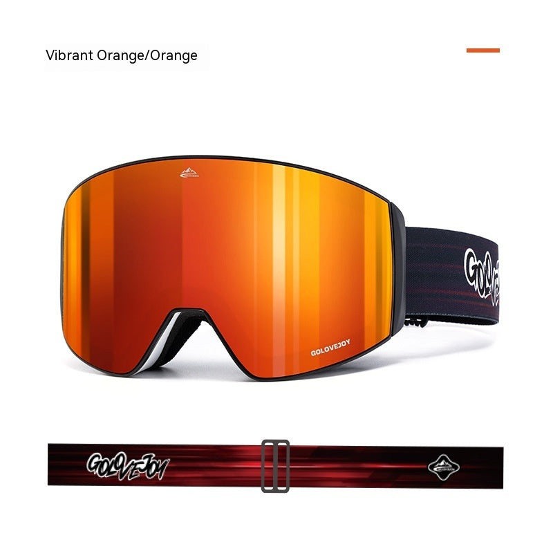 Premium Magnetic Ski Goggles with Double Layer Design