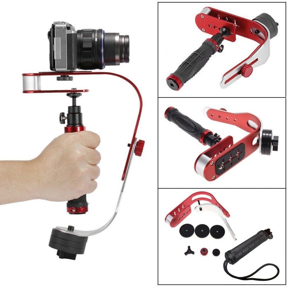 Mini handheld stabilizer Video Steadicam for Digital Camera HDSLR DSLR Camcorder DV Mobile Phone + Gloves free shipping - Korvel
