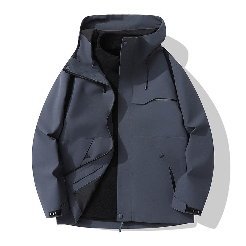Veste de sport imperméable en coton pour homme