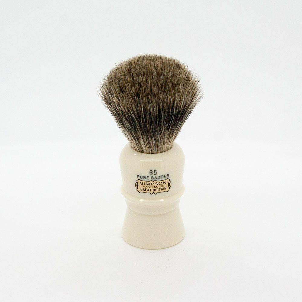 Brosse de rasage en blaireau pur Simpsons Beaufort B5