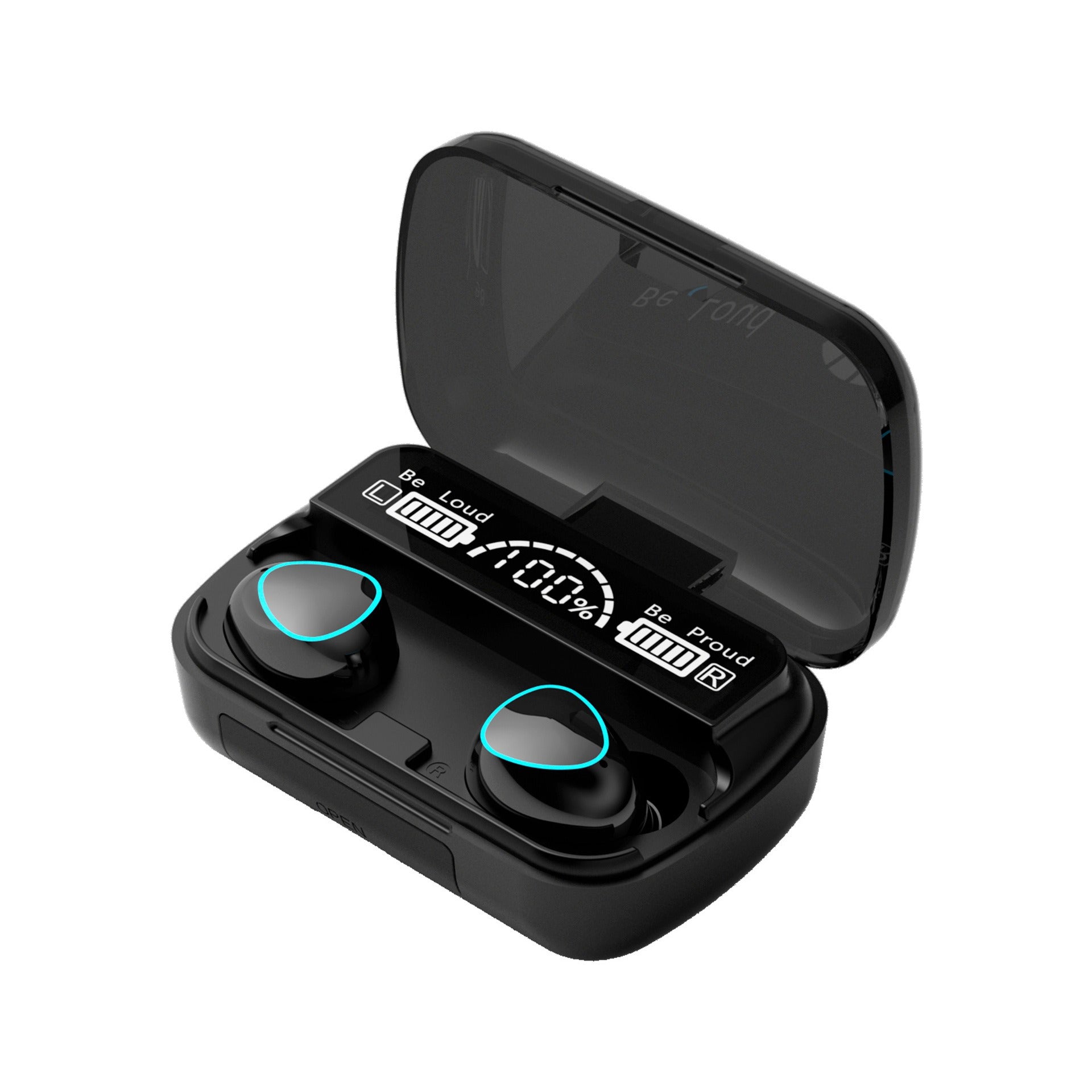M10M30 Bluetooth Headset High-Capacity Wireless Private Model TWS New F9 Smiley Face Binaural 5.1 Noise Cancellation - Korvel