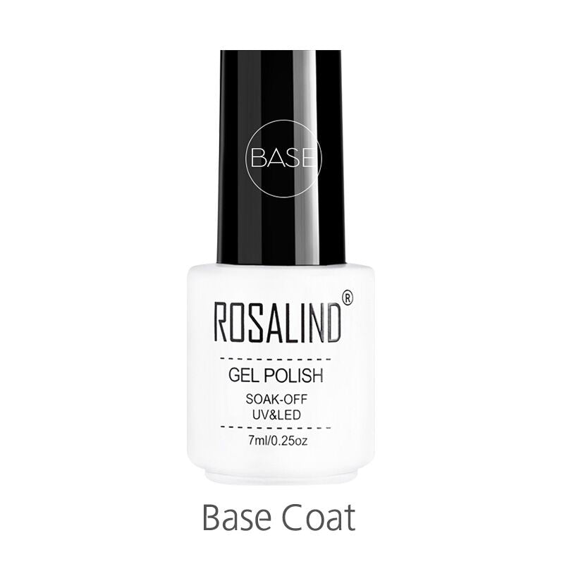 ROSALIND Gel Polish Set Manicure for Nails Semi Permanent Vernis top coat UV LED Gel Varnish Soak Off Nail Art Gel Nail Polish - Korvel