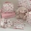 Cute Cat and Bear Satin Storage Basket