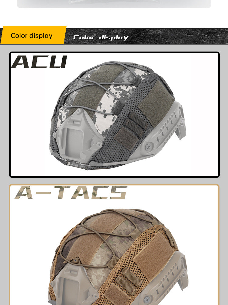 Tactical Multicam Helmet Cover for for Ops-Core FAST PJ Helmet Paintball Wargame Gear CS FAST Helmet Cover - Korvel