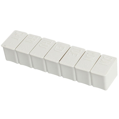 Travel Pill Box Holder Weekly Medicine Storage Organizer Container Drug Tablet Dispenser Independent Lattice Plastic Pill Case - Korvel