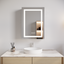 26x20 inch(Left Door) bathroom medicine cabinet with LED mirror 3000K~6000K single door lighting bathroom cabinet with touch switch adjusta - Korvel