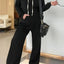 Full Size Drawstring Long Sleeve Jumpsuit - Korvel