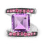 Bague en argent sterling avec améthyste et rhodolite de 6,90 carats