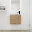 Bathroom Vanity with Sink 22 Inch for Small Bathroom,Floating Bathroom Vanity with Soft Close Door,Small Bathroom Vanity with Sink, 22x13 (KD-Packing) - Korvel