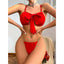 Sexy backless bra set with chain ties and bow ties, two piece set of erotic lingerie - Korvel