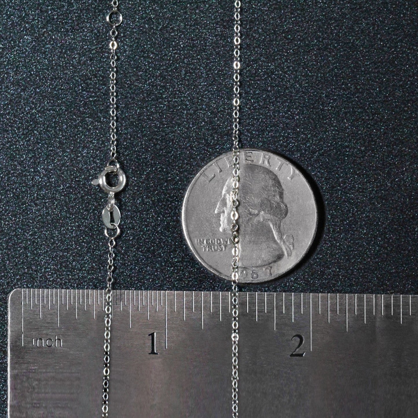 Chaîne Piatto Double Extensible en Or Blanc 14k (1,2 mm)