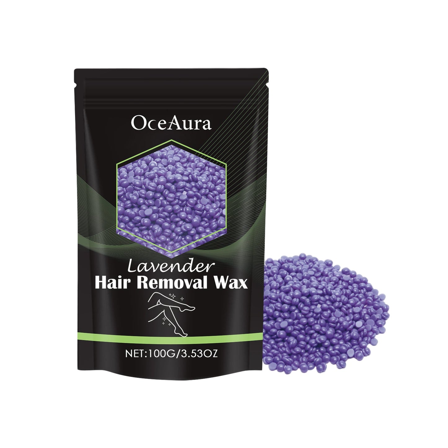 Hair Removal Wax Bean, Underarm Leg Quick Hair Removal Mild Non-Irritating Skin Dry And Smooth - Korvel