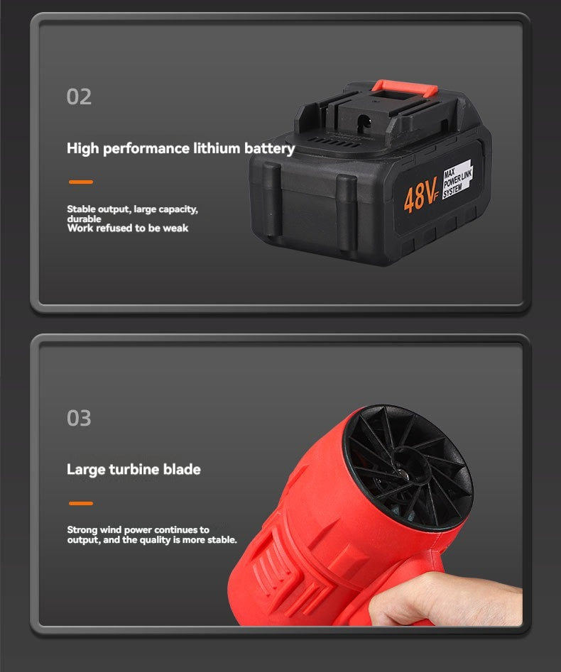 Rechargeable Air Blower Big Tree Industrial Portable Power Tools DIY Excellent for Home Garden Use - Korvel