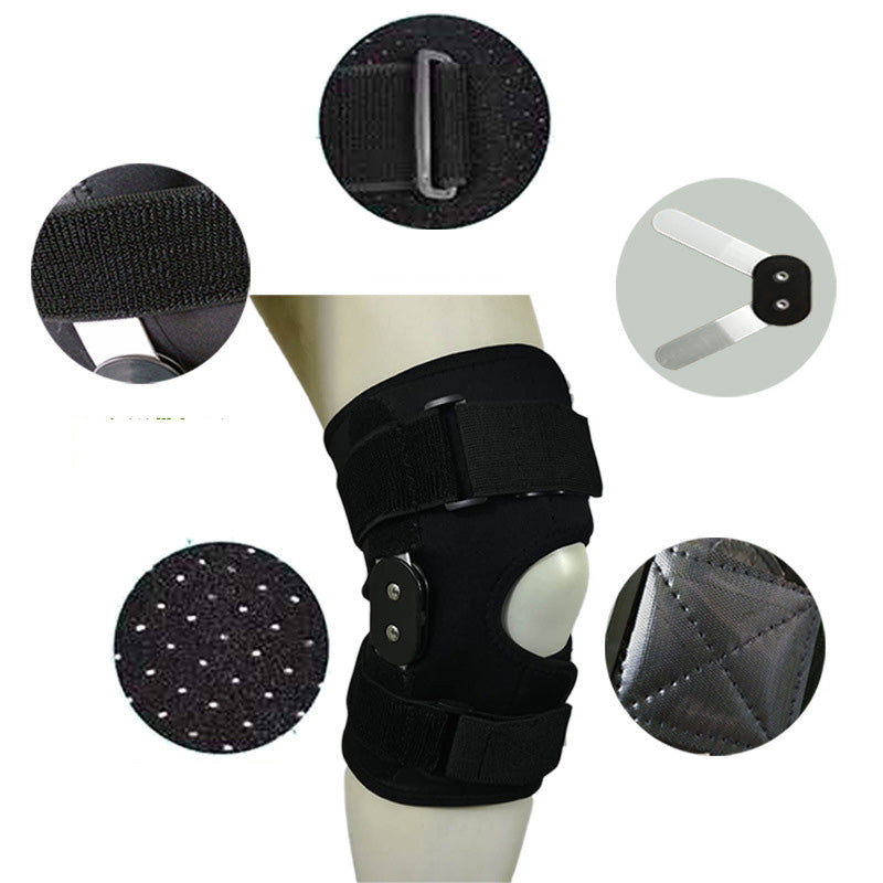 1Pcs Aluminum Alloy Bracket Support Knee Pad Magic Belt Compression Knee Pad Hinge Hinge Fixed Knee Pad - Korvel